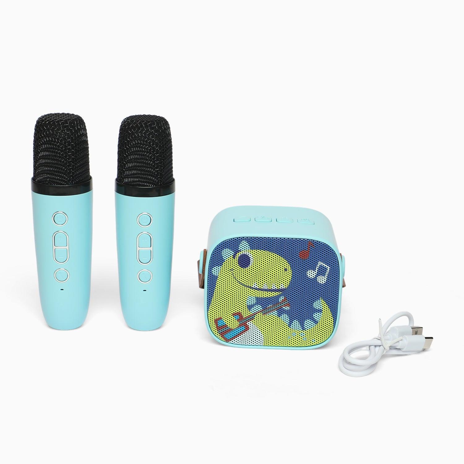 Dino 2 wireless microphone Bluetooth karaoke speaker kit - Kidspark